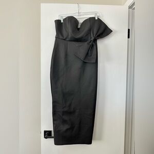 Size XL Miss Ord Elegant Black Strapless Dress